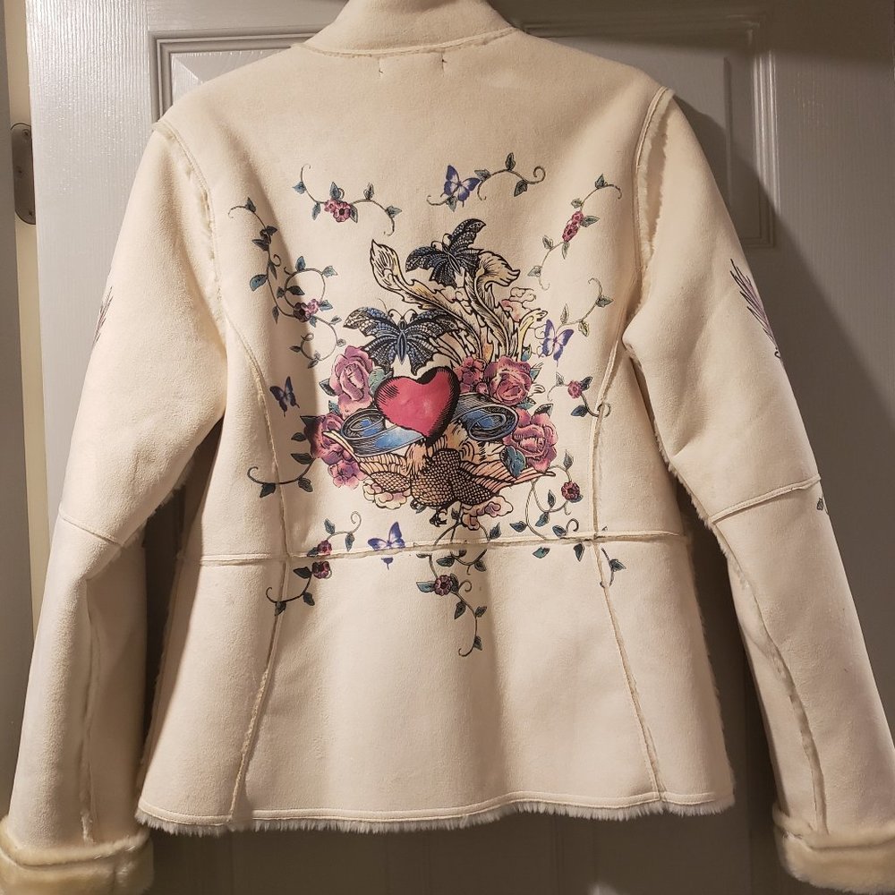 Unique, soft, funky cool tattoo look jacket